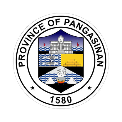 Official Seal of Pangasinan (Philippines) STICKER Vinyl Kiss-Cut Decal 6 Inch White - The Sticker Space