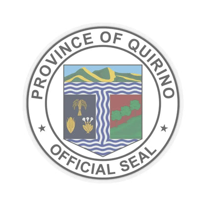 Official Seal of Quirino (Philippines) STICKER Vinyl Kiss-Cut Decal 6 Inch Transparent - The Sticker Space