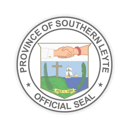 Official Seal of Southern Leyte (Philippines) STICKER Vinyl Kiss-Cut Decal 6 Inch Transparent - The Sticker Space