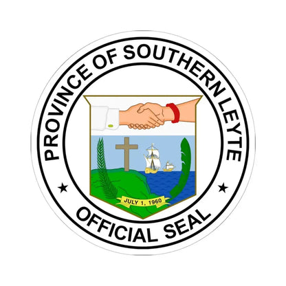 Official Seal of Southern Leyte (Philippines) STICKER Vinyl Kiss-Cut Decal 6 Inch White - The Sticker Space
