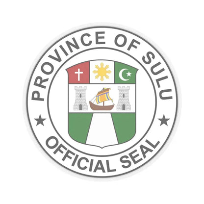 Official Seal of Sulu (Philippines) STICKER Vinyl Kiss-Cut Decal 3 Inch Transparent - The Sticker Space