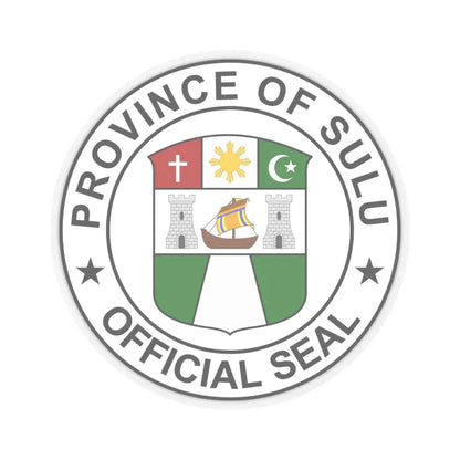 Official Seal of Sulu (Philippines) STICKER Vinyl Kiss-Cut Decal 4 Inch Transparent - The Sticker Space