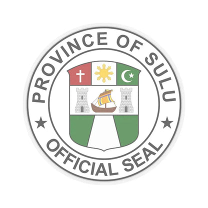 Official Seal of Sulu (Philippines) STICKER Vinyl Kiss-Cut Decal 6 Inch Transparent - The Sticker Space