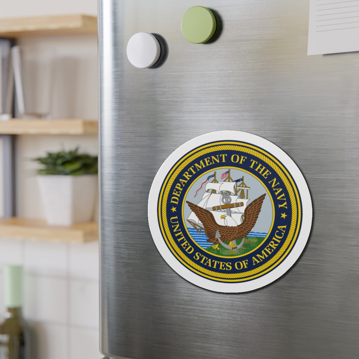 Official Seal of the Department of the Navy (U.S. Navy) Die-Cut Magnet-The Sticker Space