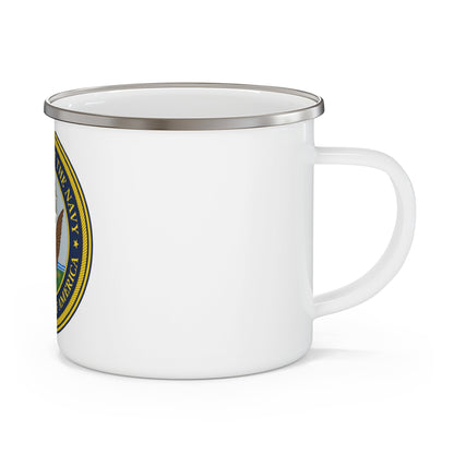 Official Seal of the Department of the Navy (U.S. Navy) Enamel Mug 12oz-12oz-The Sticker Space