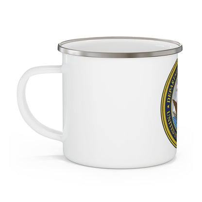 Official Seal of the Department of the Navy (U.S. Navy) Enamel Mug 12oz-12oz-The Sticker Space