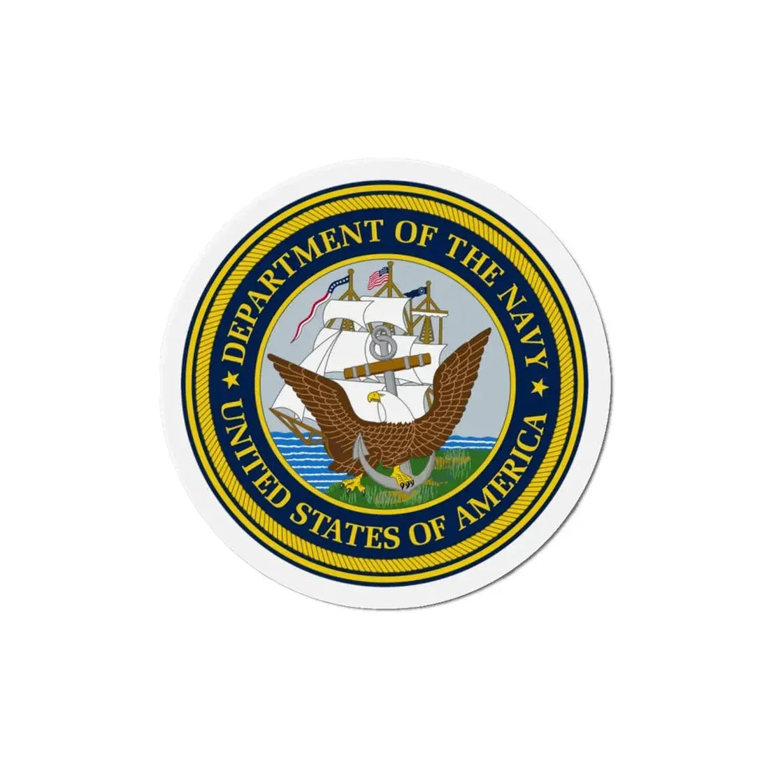 Official Seal of the Department of the Navy (U.S. Navy) Refrigerator Magnet - The Sticker Space