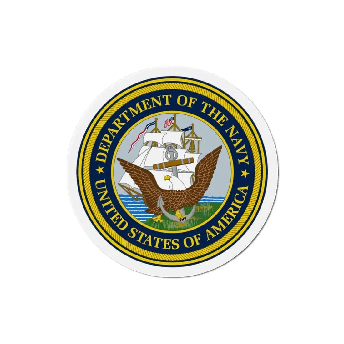 Official Seal of the Department of the Navy (U.S. Navy) Refrigerator Magnet - The Sticker Space