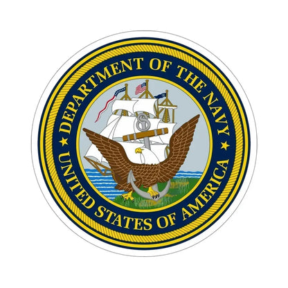 Official Seal of the Department of the Navy (U.S. Navy) STICKER Vinyl Die-Cut Decal 4 Inch - The Sticker Space