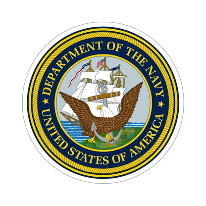 Official Seal of the Department of the Navy (U.S. Navy) STICKER Vinyl Die-Cut Decal - The Sticker Space