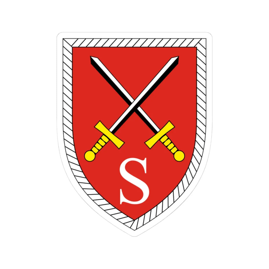 Offizierschule des Heeres Bundeswehr (Germany) (Coat of Arms) STICKER Vinyl Kiss-Cut Decal 3 Inch White - The Sticker Space