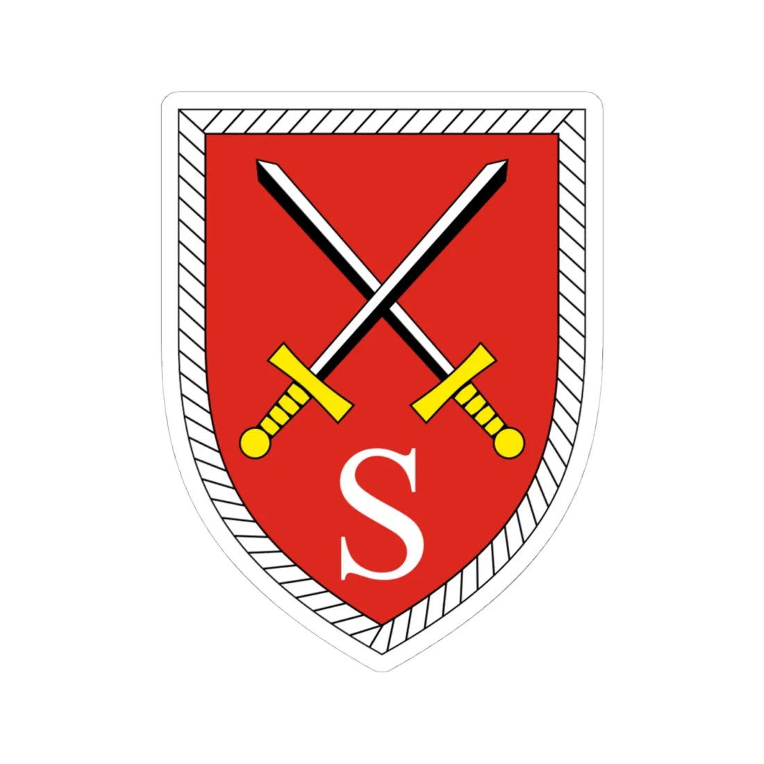 Offizierschule des Heeres Bundeswehr (Germany) (Coat of Arms) STICKER Vinyl Kiss-Cut Decal 4 Inch White - The Sticker Space
