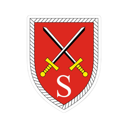 Offizierschule des Heeres Bundeswehr (Germany) (Coat of Arms) STICKER Vinyl Kiss-Cut Decal 4 Inch White - The Sticker Space
