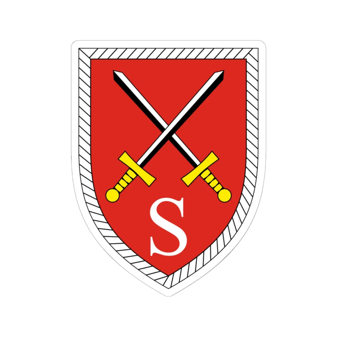 Offizierschule des Heeres Bundeswehr (Germany) (Coat of Arms) STICKER Vinyl Kiss-Cut Decal 6 Inch White - The Sticker Space