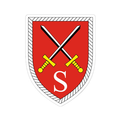 Offizierschule des Heeres Bundeswehr (Germany) (Coat of Arms) STICKER Vinyl Kiss-Cut Decal 6 Inch White - The Sticker Space