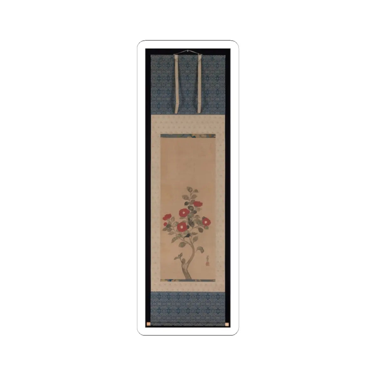 Ogata Kōrin - Camellias - unknown v2 - STICKER Vinyl Kiss-Cut Decal