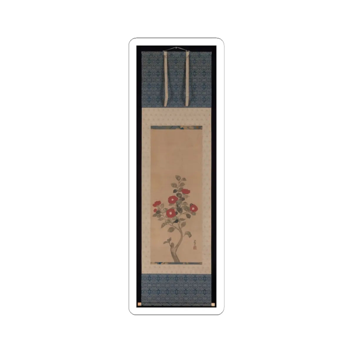 Ogata Kōrin - Camellias - unknown v2 - STICKER Vinyl Kiss-Cut Decal
