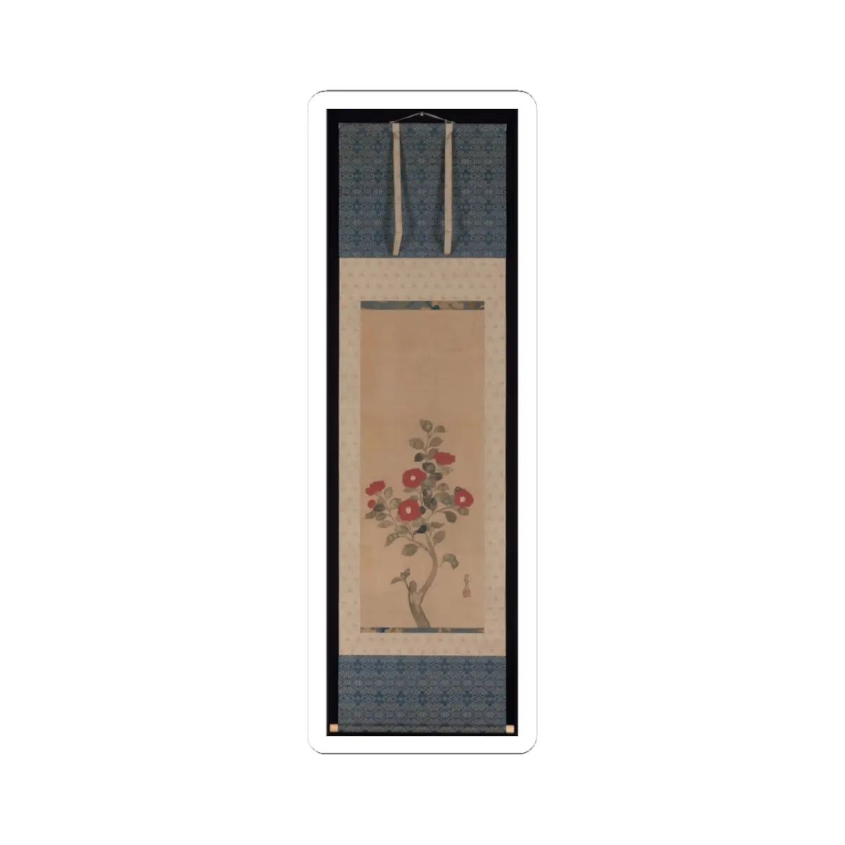 Ogata Kōrin - Camellias - unknown v2 - STICKER Vinyl Kiss-Cut Decal