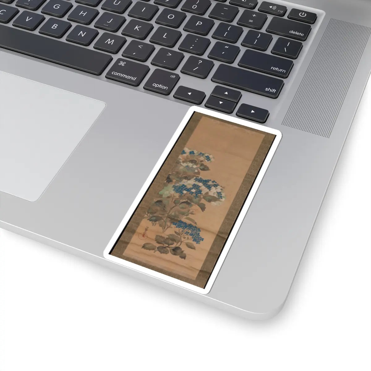 Ogata Kōrin - Hydrangeas - 18th century v1 - STICKER Vinyl Kiss-Cut Decal