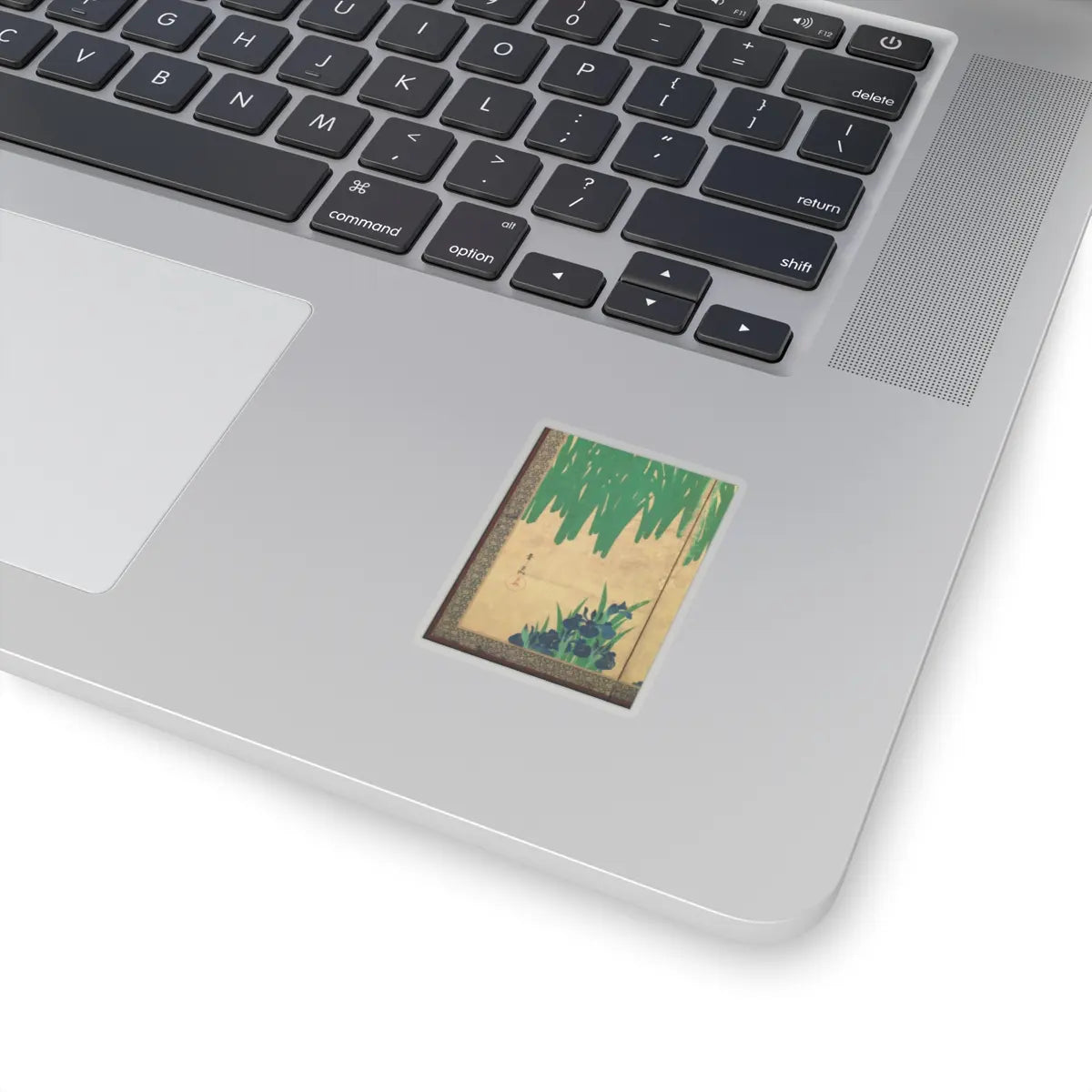 Ogata Kōrin - Irises at Yatsuhashi (Eight Bridges) - after 1709 v27 - STICKER Vinyl Kiss-Cut Decal