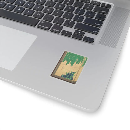 Ogata Kōrin - Irises at Yatsuhashi (Eight Bridges) - after 1709 v27 - STICKER Vinyl Kiss-Cut Decal