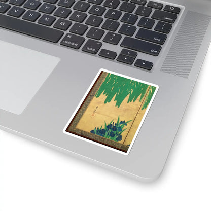 Ogata Kōrin - Irises at Yatsuhashi (Eight Bridges) - after 1709 v27 - STICKER Vinyl Kiss-Cut Decal