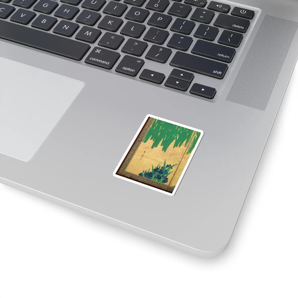 Ogata Kōrin - Irises at Yatsuhashi (Eight Bridges) - after 1709 v27 - STICKER Vinyl Kiss-Cut Decal