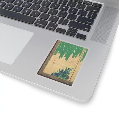 Ogata Kōrin - Irises at Yatsuhashi (Eight Bridges) - after 1709 v27 - STICKER Vinyl Kiss-Cut Decal