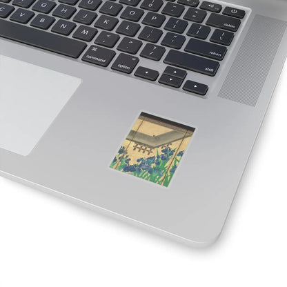 Ogata Kōrin - Irises at Yatsuhashi (Eight Bridges) - after 1709 v8 - STICKER Vinyl Kiss-Cut Decal