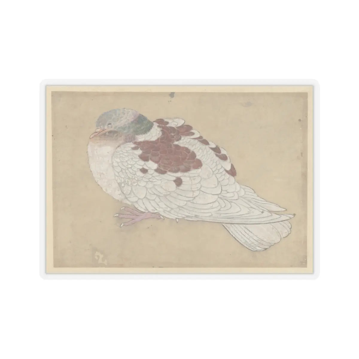 Ogawa Haritsu (Ritsuō) - Bird - 18th century - STICKER Vinyl Kiss-Cut Decal