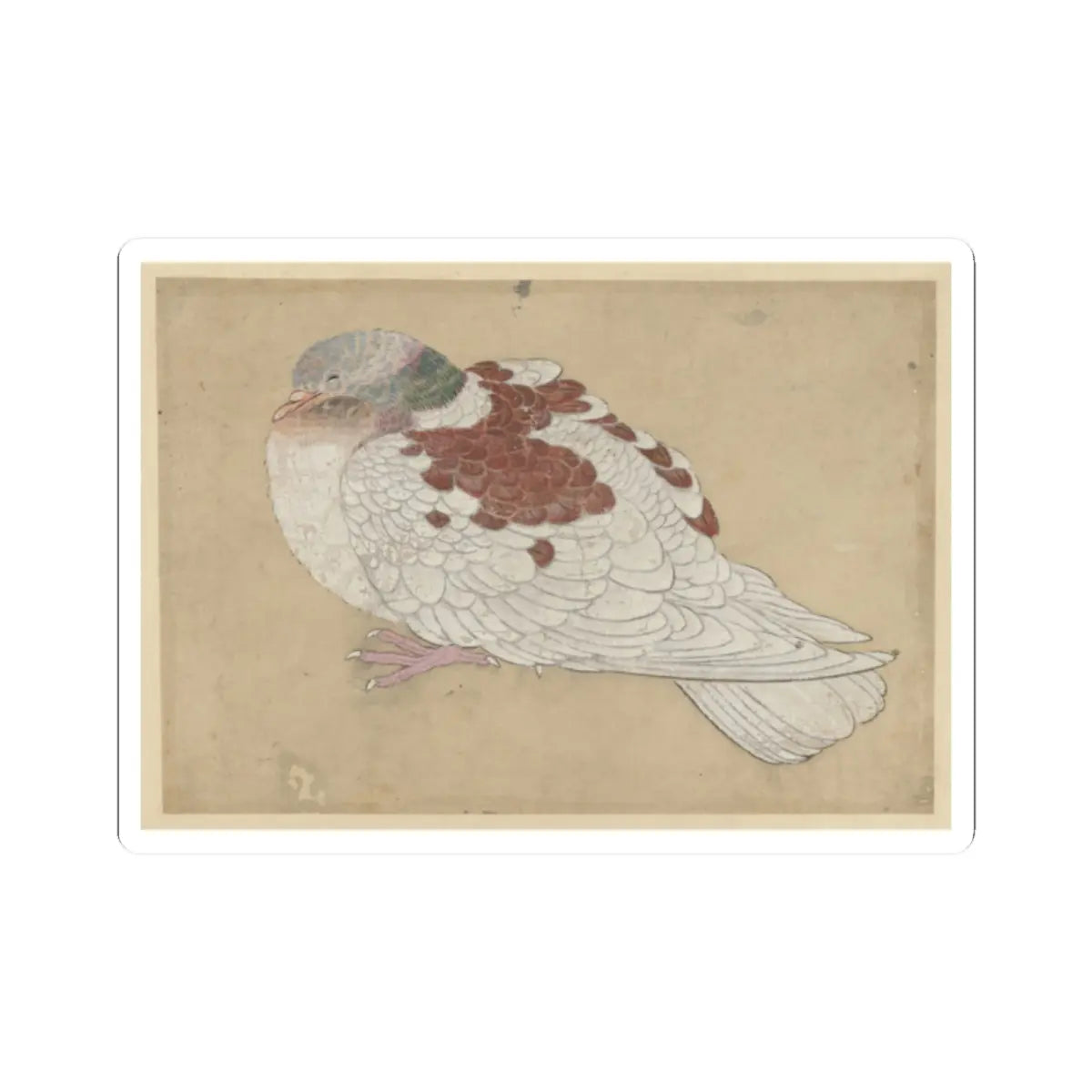 Ogawa Haritsu (Ritsuō) - Bird - 18th century - STICKER Vinyl Kiss-Cut Decal