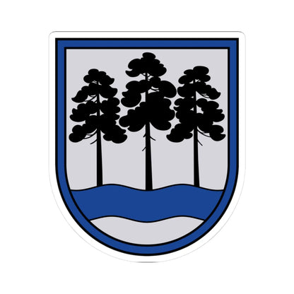 Ogres novads COA (Latvia) (Coat of Arms) STICKER Vinyl Kiss-Cut Decal 3 Inch White - The Sticker Space