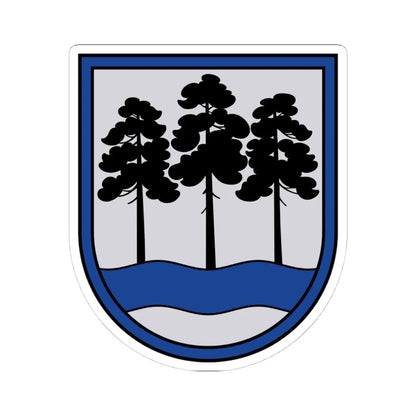 Ogres novads COA (Latvia) (Coat of Arms) STICKER Vinyl Kiss-Cut Decal 4 Inch White - The Sticker Space