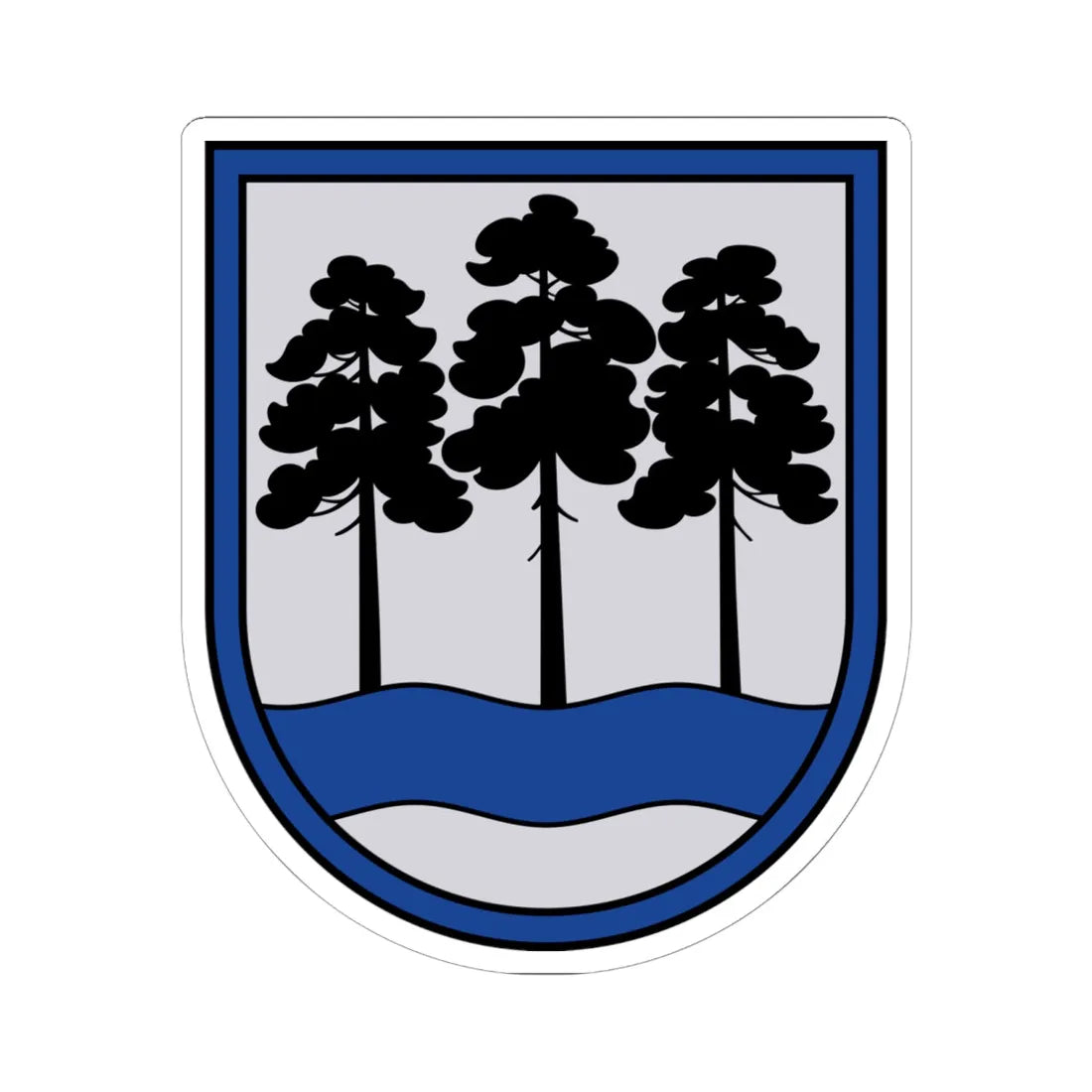 Ogres novads COA (Latvia) (Coat of Arms) STICKER Vinyl Kiss-Cut Decal 6 Inch White - The Sticker Space