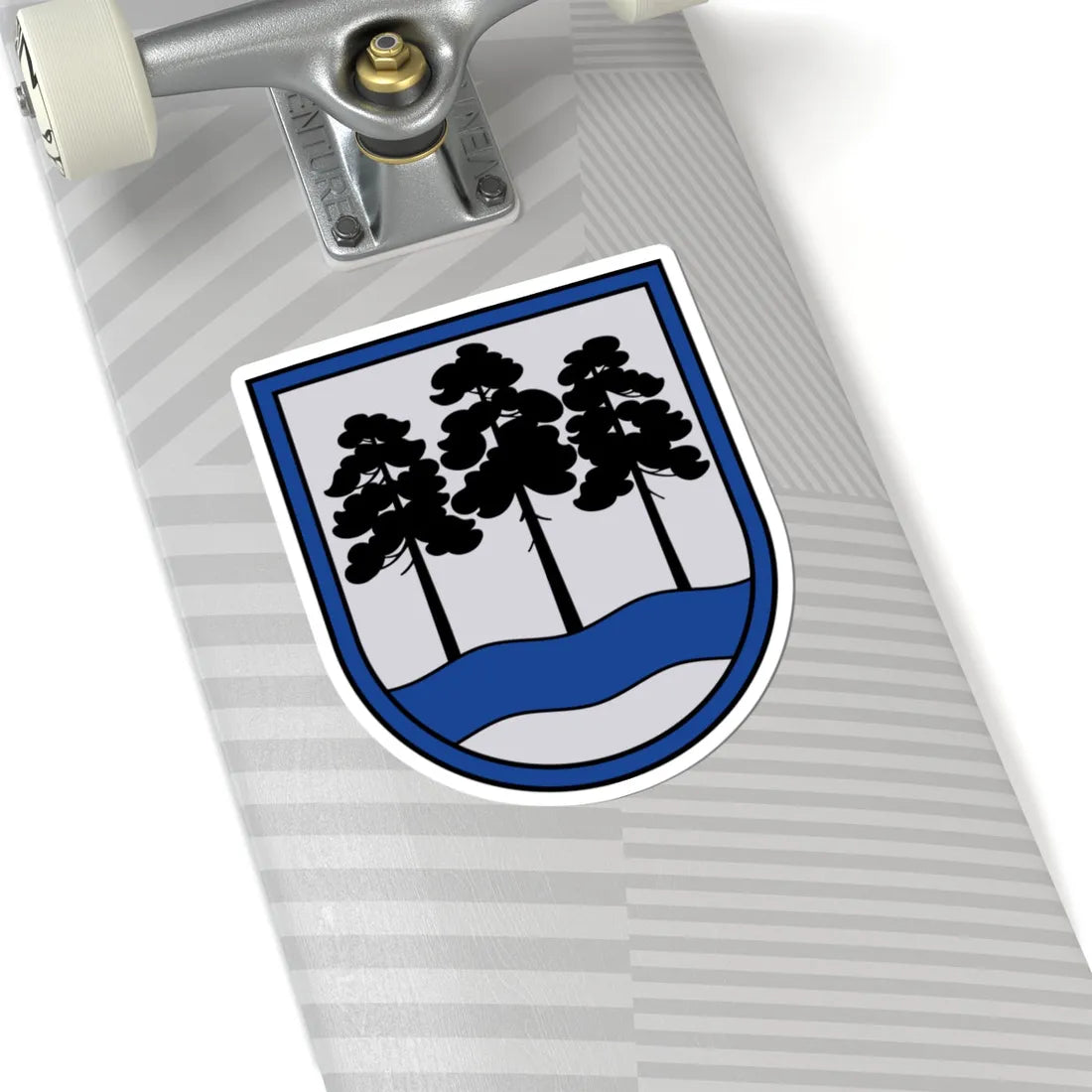 Ogres novads COA (Latvia) (Coat of Arms) STICKER Vinyl Kiss-Cut Decal - The Sticker Space