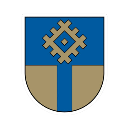 Ogres rajona ģerbonis (Latvia) (Coat of Arms) STICKER Vinyl Kiss-Cut Decal 2 Inch White - The Sticker Space