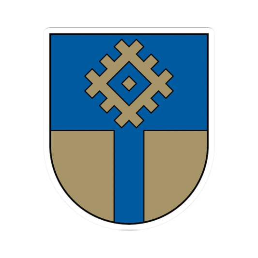 Ogres rajona ģerbonis (Latvia) (Coat of Arms) STICKER Vinyl Kiss-Cut Decal 2 Inch White - The Sticker Space