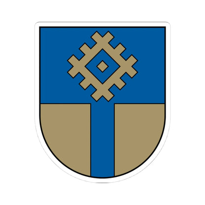 Ogres rajona ģerbonis (Latvia) (Coat of Arms) STICKER Vinyl Kiss-Cut Decal 4 Inch White - The Sticker Space