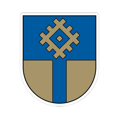 Ogres rajona ģerbonis (Latvia) (Coat of Arms) STICKER Vinyl Kiss-Cut Decal 6 Inch White - The Sticker Space