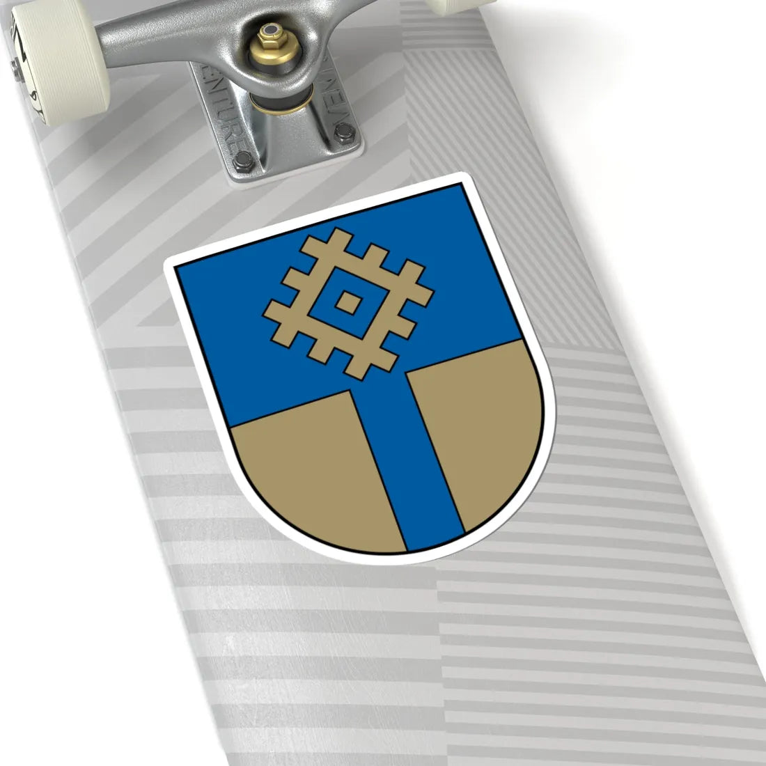 Ogres rajona ģerbonis (Latvia) (Coat of Arms) STICKER Vinyl Kiss-Cut Decal - The Sticker Space