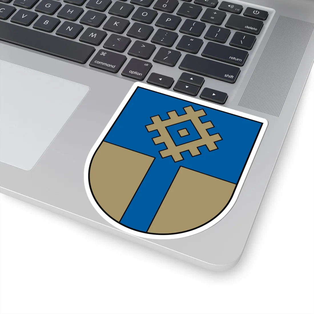 Ogres rajona ģerbonis (Latvia) (Coat of Arms) STICKER Vinyl Kiss-Cut Decal - The Sticker Space