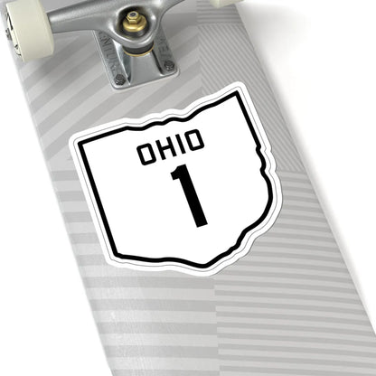 OH-1 1927 (Ohio) (Road Sign) STICKER Vinyl Kiss-Cut Decal - The Sticker Space