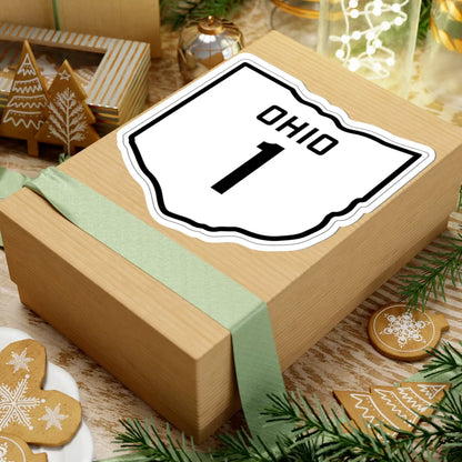 OH-1 1927 (Ohio) (Road Sign) STICKER Vinyl Kiss-Cut Decal - The Sticker Space