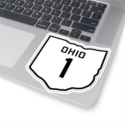OH-1 1927 (Ohio) (Road Sign) STICKER Vinyl Kiss-Cut Decal - The Sticker Space
