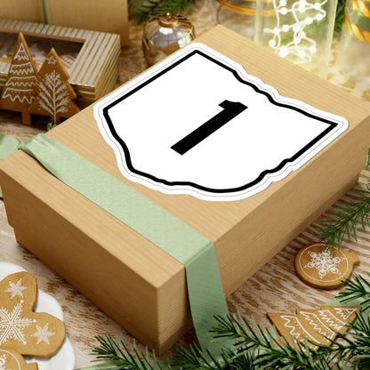 OH-1 1960 (Ohio) (Road Sign) STICKER Vinyl Kiss-Cut Decal - The Sticker Space