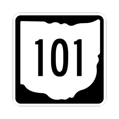 OH-101 1967 (Ohio) (Road Sign) STICKER Vinyl Kiss-Cut Decal 4 Inch White - The Sticker Space