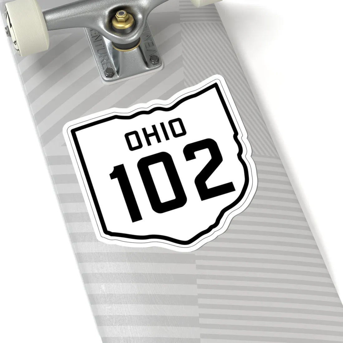 OH-102 1927 (Ohio) (Road Sign) STICKER Vinyl Kiss-Cut Decal - The Sticker Space