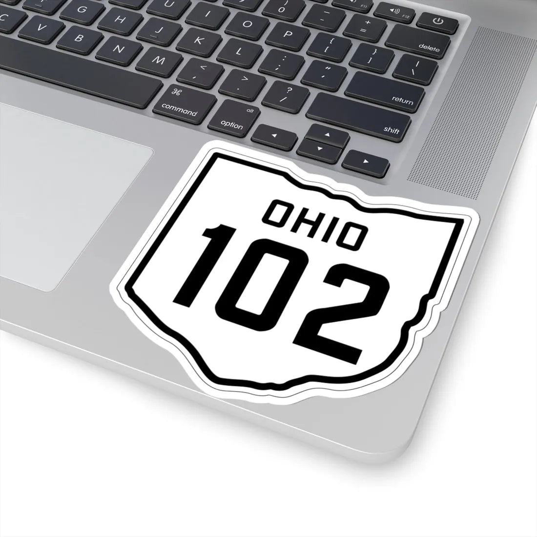 OH-102 1927 (Ohio) (Road Sign) STICKER Vinyl Kiss-Cut Decal - The Sticker Space