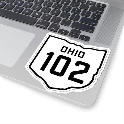 OH-102 1927 (Ohio) (Road Sign) STICKER Vinyl Kiss-Cut Decal - The Sticker Space