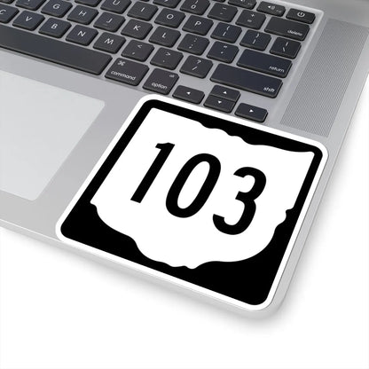 OH-103 1967 (Ohio) (Road Sign) STICKER Vinyl Kiss-Cut Decal - The Sticker Space